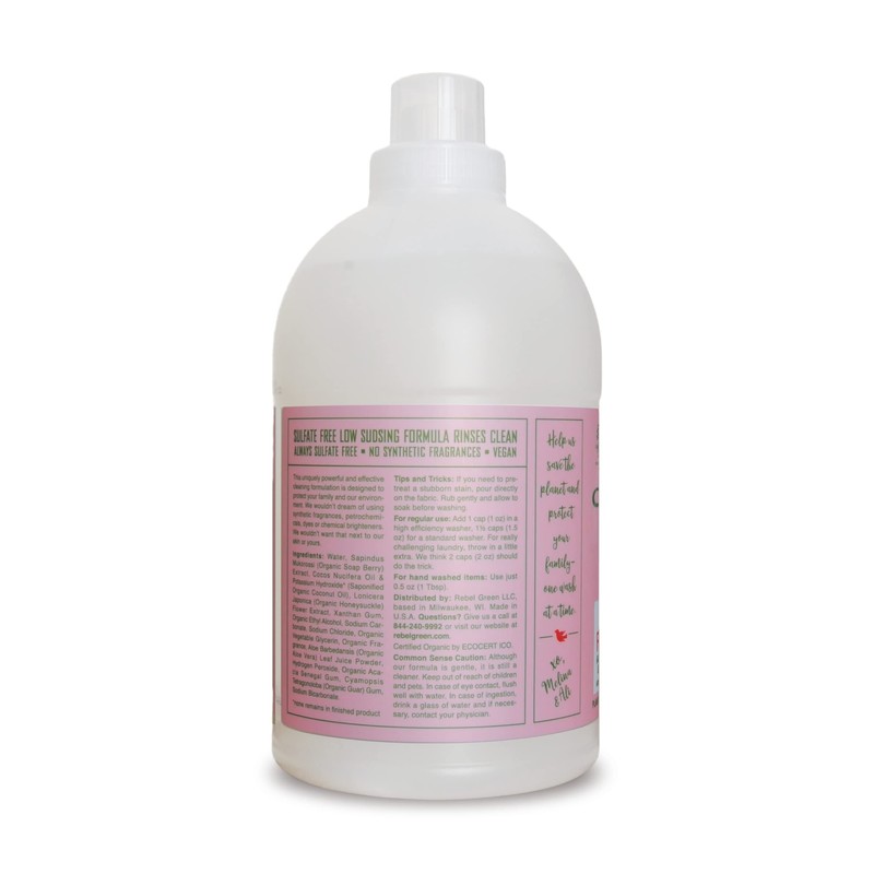 Rebel Green Organic Laundry Detergent - Natural Laundry Soap -