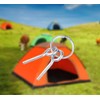 Tent Pole Rings and 2 Pins, 6 PCS Stainless Steel