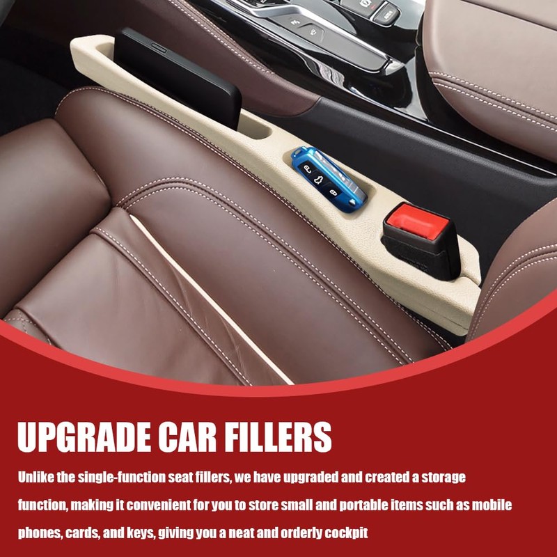 HQRNYP 2PCS No Drop Seat Guard, Car Seat Gap Filler,