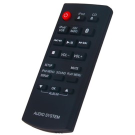 AULCMEET Replacement Remote Control N2QAYC000081 Fit for Panasonic Compact Stereo System SC-HC38DB SC-HC38 SC-HC58DB SC-HC58