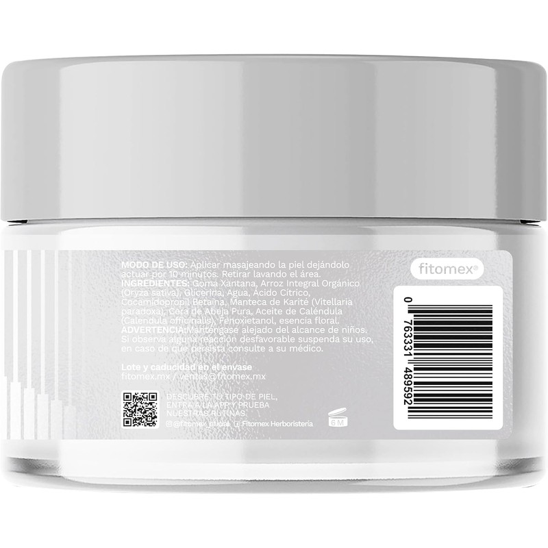 Exfoliante Facial de Arroz Aclarante, Natural, 100 ml