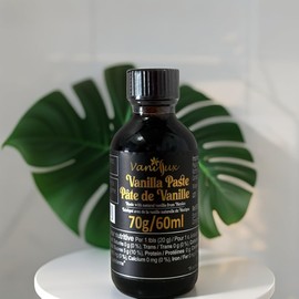 VANILLUX All Natural Pure Mexican Vanilla Bean Paste, Gourmet Jam & Baking – Non-GMO, Kosher, Halal – 2.46 oz (70g) - For Chefs and Home Cooking, Baking, and Dessert Making