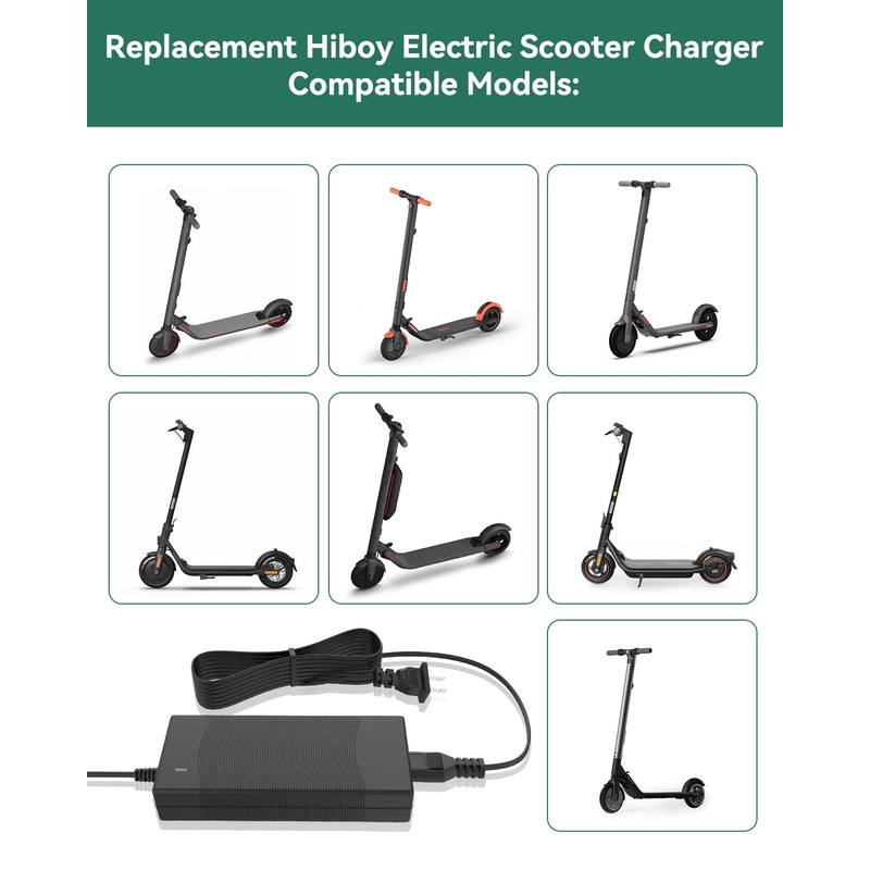 Replacement for Segway Ninebot Charger;FITE ON 42V 1.7A Adapter Compatible