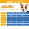 ACDOK Medium Female Dog Diapers, Highly Absorbent, Reusable, Up to