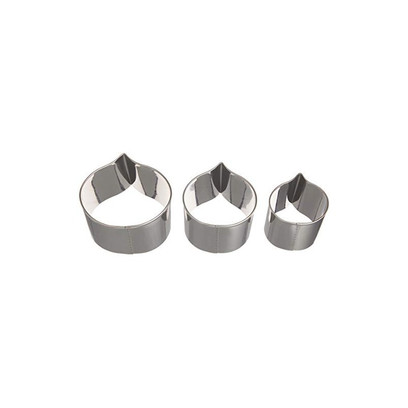 Endoshoji BNK7101 Professional Shape Cutter, Chestnut Shaped, 3-Piece Set, 18-8
