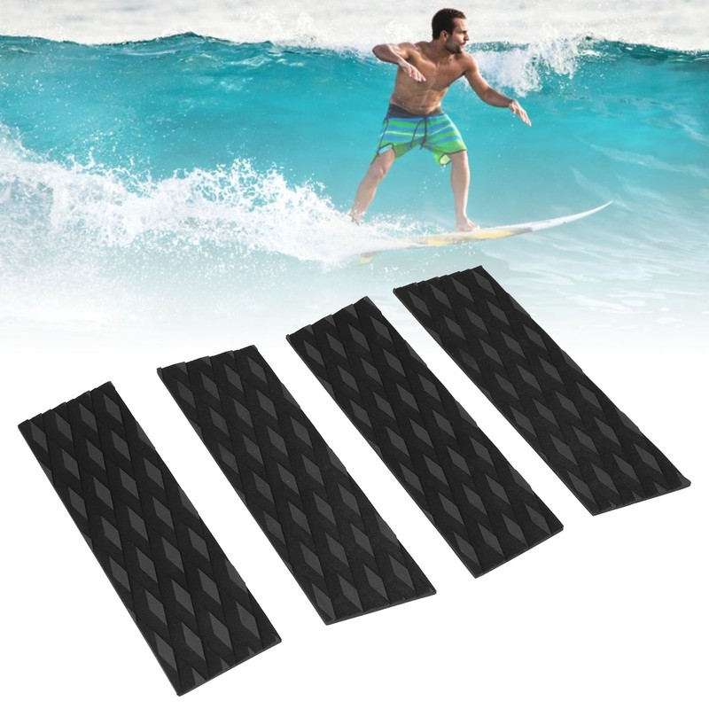 4pcs EVA Surfboard Deck Traction Pads Non Slip Surf Deck