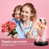 7 Rosas Flores Artificiales Eternas Pare Regalo San Valentin Rosa