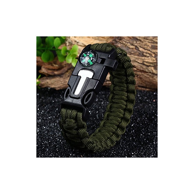 Coronel TX Pulsera de Supervivencia 5 en 1 de Paracord