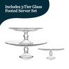 Libbey Selene 3 Tier Serving Stand Set, Elegant, Curvy Style