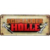 1522 Funny Decorative Tin Sign with"Schrauber Hell" Design [German Language]