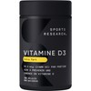 Sports Research Vitamin D3 2500iu (25mcg) with Coconut Oil -