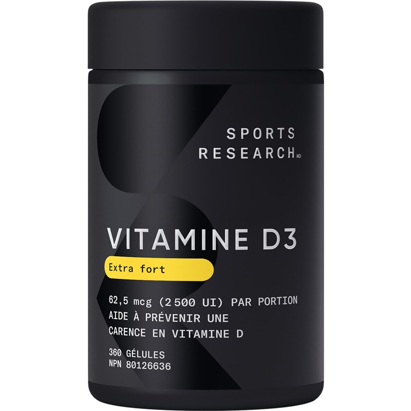 Sports Research Vitamin D3 2500iu (25mcg) with Coconut Oil -
