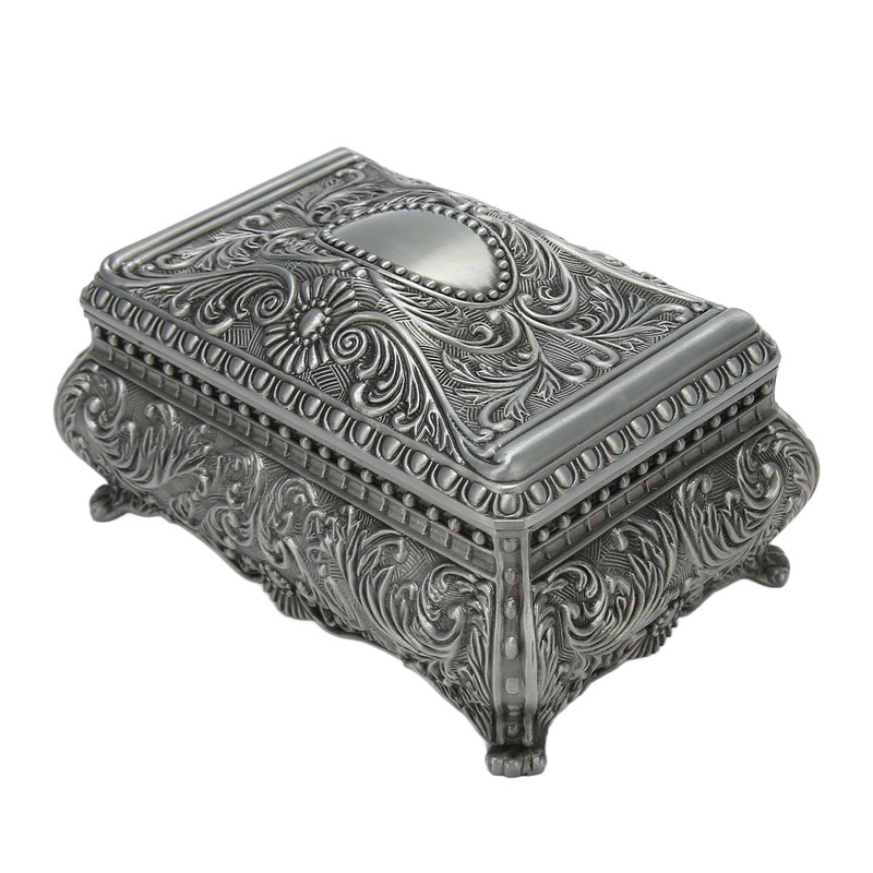 Vintage Jewelry Box Innovative European Style Light Luxury Metal Trinket