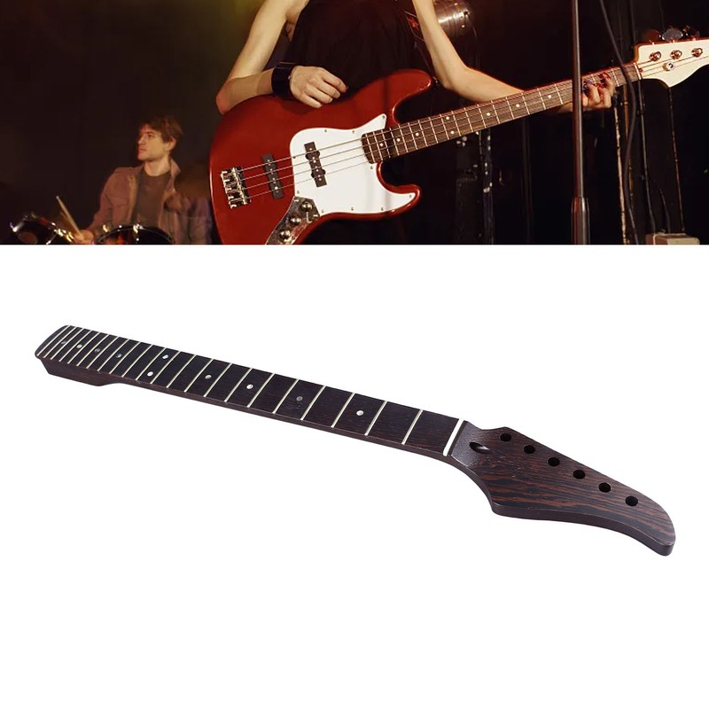 22 Frets Neck Replacement Wenge Wood Material Guitar Fingerboard Neck