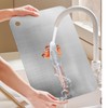 Piuluvor® Titan Schneidebrett, S316 Schneidebrett Edelstahl Cutting Board Doppelseitiges Lebensmittel