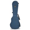 Crossrock CRA800SUBL ABS Soprano Ukulele Hard-Shell Case, Blue