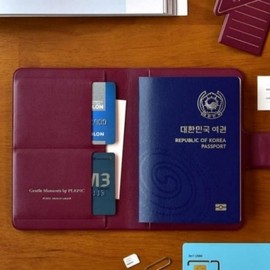 지갑 여행용 추천 커버 가죽 꾸안꾸 안티스키밍 여권 (WFJ9GC0) Wallet Travel Recommended Cover Leather Casual Anti-Skimming Passport (WFJ9GC0)