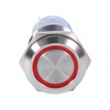LED Latch Flush Button Switch, 19mm 12V LED Waterproof Stainless