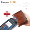 Carteras para Caballero con Protección RFID, Billetera de Hombre de