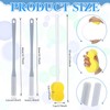 Yetene 4 Pack Long Handle Shower Brush Kit Include 2
