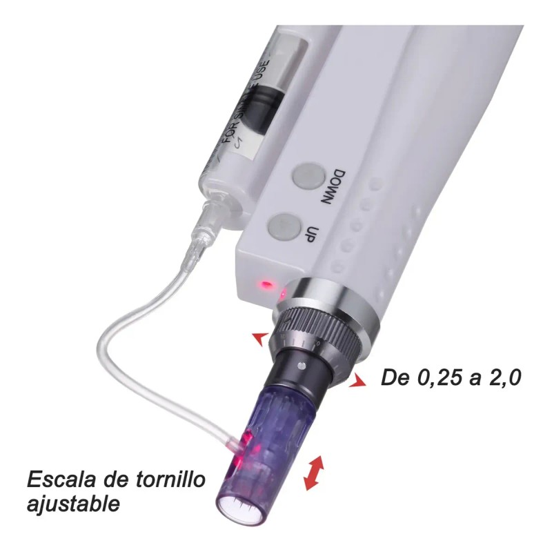 Dermapen Hydra Derma Pen Inalámbrico 2 Cartuchos- Cara/barba
