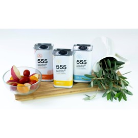 olivaoliva Terraverne 555 | Extra virgin olive oil Gourmet gift box 3 cans Arbequina + Hojiblanca + Picual 250 ml