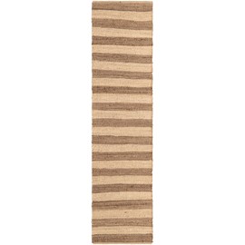 Unique Loom Braided Jute Collection Area Rug - Bina (2' 7" x 10' Runner Natural Ivory)