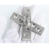 2 Pcs 360° Door Pivot Hinge,Stainless Steel Rotation Hidden Door