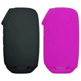 REPROTECTING Silicone Rubber Key Fob Cover Compatible with 2022-2024 Kia Cadenza Forte Forte5 K5 NIRO Rio Seltos Sorento Soul Sportage Stinger Telluride (Black Purple)