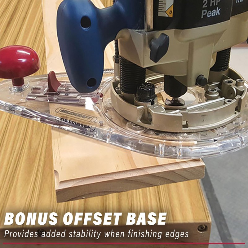 Milescraft 1219 Circle Guide Kit- Precision Router Circle Cutting Jig