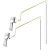 Hibbent 2 Pack Universal Side Mount Toilet Handle Angle-Mount Adjustable