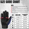 The AMA LOOK Leather Motorbike Gloves, Knuckle Protective Touchscreen Motorcycle