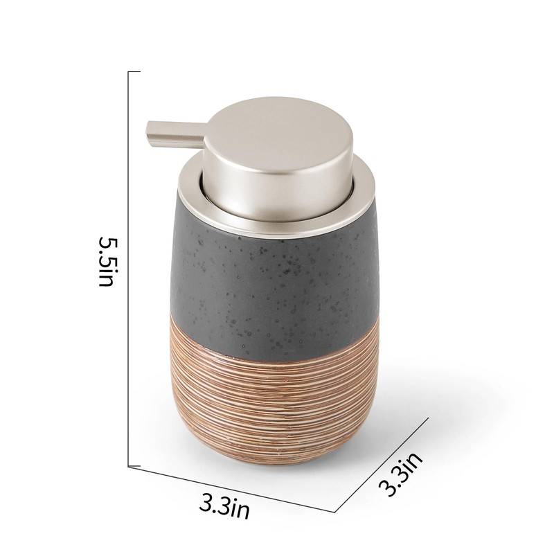Ceramic Foaming Soap Dispenser – 380ml Refillable Bathroom & Kitchen
