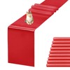 JEVIX 10 Pack Satin Table Runner 12 X 108 Inch