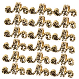 PACKOVE 20pcs Gold Hair Cuffs for Braids Spiral Lock Hair Tie Dreadlock Cuff Clips Jewelry Braid Accessories
