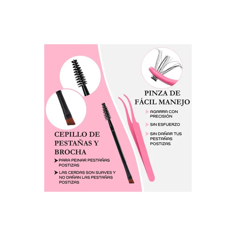 Kit De Extensiones De Pestaña 40d Neso Lash Natural Curve