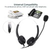 Call Center Headset, RJ9 Hands Noise Cancelling Binaural Headset, Comfortable