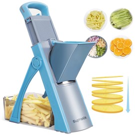 SUPMAKIN Upgrade Safe Mandoline Slicer, Adjustable Potato Slicer, Vegetable F...
