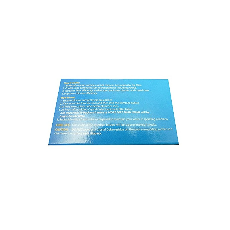 Pool Water Clarifier Floc Cubes x 2 With Phosphate Remover