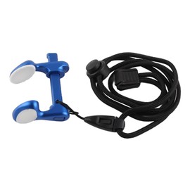 SPYMINNPOO Diving Nose Clip, Adjustable Aluminium Alloy Profession Elle Swimming Nose Stud with Lanyard for Children Adults (Blue)