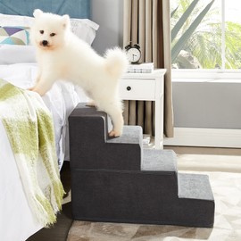 Ulax Furniture Foam Pet Steps Stairs Removable Step for Cats/Dogs Non-Slip Pet Stairs (3-Step)