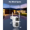 OOSSXX (2-Way Audio & Auto Tracking) Dual Lens PTZ Outdoor