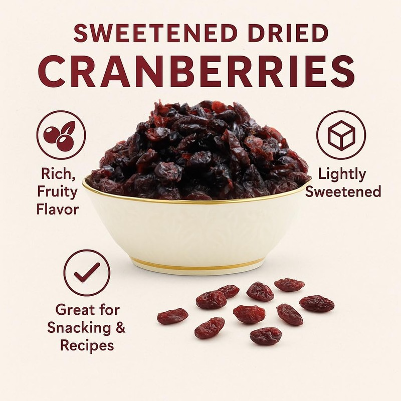 Anna and Sarah Dried Cranberries in Resealable Bag, 1 Lb