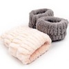 (2P) Anti-Drip Face Wash Headband & Wristband Set Dark Gray Wrist Towel 5ea