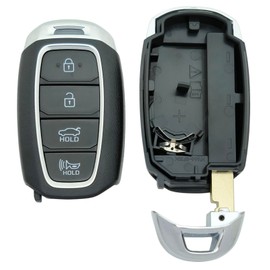 Keyless Entry Replacement Key Fob Cover fit for Hyundai Palisade Elantra N Kona Veloster Elantra GT Santa Fe Key Fob Shell 4 Buttons