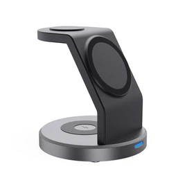 Magnetic Wireless Charger Stand 3 in 1 Black L-MG3IN1-BK