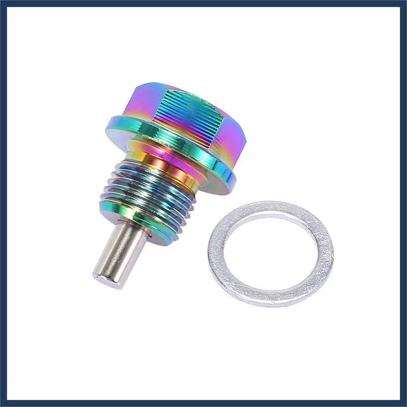 INFINAUTO M16x1.5 Multicolor Magnetic Oil Drain Plug with Gaskets 1