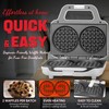 SugarWhisk 4 Inch Double Mini Waffle Maker Machine, Chaffle Maker,