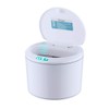 Qcwwy Desktop Sensor Trash Bin, Touchless Automatic Mini Waste Basket