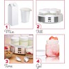 Dash Probiotic Yogurt Maker Time Control Steel Base Glass Jars